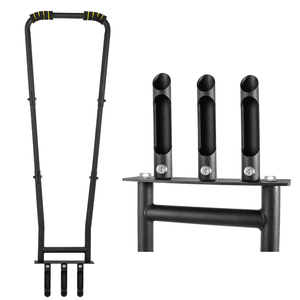 Manual Lawn Coring Aerator Tool with 3 Replaceable Hollow Tines, U-Shaped Non-Slip Handle & Foot Pedal for Garden and Yard Aeration