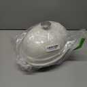 Enameled Oval Cast Iron Dutch Oven Pot with Lid, Bread Dutch Oven for Sourdough Bread Baking, Dutch Oven Bread, Bread Oven, 6QT, White