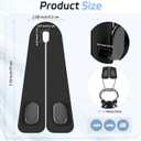 Car Seat Headrest Hooks - 2 Pack Universal Car Purse Hook, Leather Car Bag Purse Holder with Double Metal Hooks for Handbags, Grocery Bags, Bottles, Phones