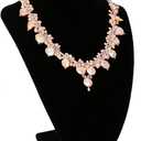 Black Velvet Jewelry Necklace Bust Display Stand - 9 Inch Organizer for Retail Store and Home Use
