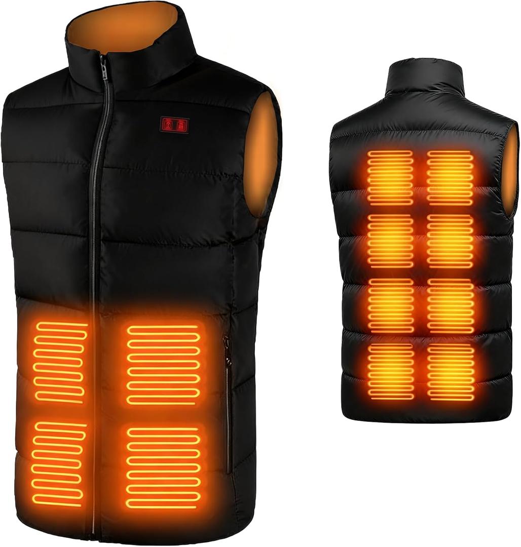 SNZ Heated Vest for Men and Women, Heated Jacket for Outdoor, Work, Camping (Without batteries) (L)