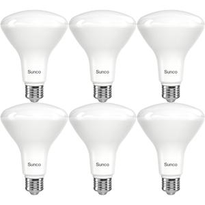 Sunco 6 Pack BR30 LED Bulbs, High Output 1200 Lumens, Indoor Flood Lights, 11W Equivalent 65W, 4000K Cool White, E26 Base, Interior Dimmable Recessed Can Light Bulbs. (4000k Cool White)