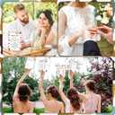Estune 331 Pcs Bridal Shower Games Supplies, 5 Sets 250 Pcs Wedding Cards 1 Bridal Shower Games with 60 Rings and 20 Pencils(Love is Brewing)
