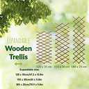 Expandable Plant Trellis, Outdoor Decorative Wood Trellis Fence Wall Trellis, Trellis Fence Support for Climbing Vines Flowers