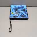 1008 Card Binder 9 Pocket, 3-Ring Trading Card Binder with 56 Page Removable Sleeves, High Storage Waterproof Trading Card Holder Collection Card Album Carrying Organizer Case for MTG TCG Cards -Fire