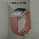 Fitbit Versa Smart Watch, Peach/Rose Gold Aluminum, One Size (S & L Bands Included)