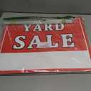 9 Pcs Yard Sale Signs with Stakes, Corrugated Arrow Yard Sign, Double-Sided Yard Sale Sign with 12 Directional Arrow Stickers for Yard