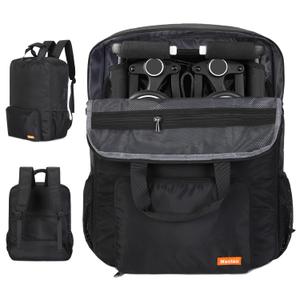Mactso Stroller Travel Bag Compatible with GB Pockit and GB Pockit Air Plus All Terrain, Lightweight Stroller Travel Backpack for Airplane (Black, M)