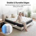Full Size Mattress, 12 Inch, Full Mattress in a Box, Pocket Springs with Memory Foam Mattress, Medium Firm, Lumbar Support & Reinforced Edge, Motion Isolation, Pressure Relief & Breathable Comfort
