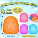 4 Pcs Gummy Squeeze Gumdrop Fidget Gift,Malt Sugar Gumdrop, Adult Cute Sensory Fidget Autism Stress Ball for Anxiety Stress Relief Thing ADHD Office Mental Health Gifts Prizes Party Favors