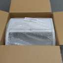 Modern Metal White Bread Box for Kitchen Countertop for Homemade Loaf Sourdough, Roll Top Breadbox for Kitchen Countertop Storage Container Bin, Farmhouse Stainless Steel Bread Keeper for Counters (Small)