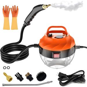 2500W Steam Cleaner for Home, High Pressure Handheld Steam Cleaner with 6-gears Adjustable, Portable Steamer for Cleaning Car Upholstery Tile Grout Home