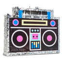 BLUE PANDA Boombox Pinata - 80s and 90s Theme Party Decorations, Hip Hop, Retro Birthday Supplies (16.5x12.8x3 In) - 90s Party Decorations - Boom Box Decor Pinata