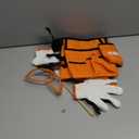 Hi-Spec 7pc Orange Kids Tool Kit Set & Child Size Tool Belt. Real Kit for DIY Building, Woodwork & Construction Learning for Kids