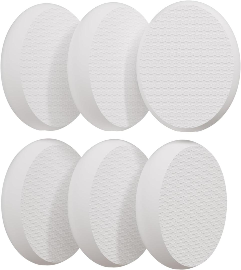 AmazerBath 6 PCS Lotion Applicator Replacement Pads, Back Sunscreen Applicator for Kids, Elderly, Women, Apply Cream Medicine Skin Cream Moisturizer Sunscreen Tanner, Handle Not Included, White