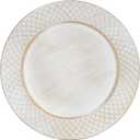White Charger Plates Set of 6, 13" Antique Charger Plates Bulk Wedding,