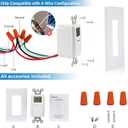 DEWENWILS Indoor in Wall Timer Switch for Light, Single-Pole,7 Day, 7 ON/Off Settings, DST RND Mode, Programmable Digital Switch Timer for Lights, Fans, Motors, Neutral Wire Required, ETL Listed