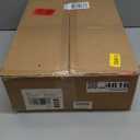 Nightstand,Morden Bedside Table with Gold Frame,Small White Night Stand,End Table,Bedside Furniture,Side Table with Drawer and Shelf for Bedroom,Living Room (2Drawers, Black)