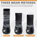 KOOLTAIL Anti Slip Winter Warm Dog Socks to Prevent Licking Pawst, Waterproof Long Snow&Rain Dog Boots&Paw Protector with Strap Traction Control for Hardwood Floor for Small Medium Large Dogs XL