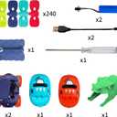 Race Car Track Toy for Kids Ages 3 4 5 6 7 8+ with LED Light-Up Vehicles, Flexible Dinosaur Race Track Battery Electric Race Car Track Set, Gifts Toys for Boys Girls Toddlers (240pcs 2Car)