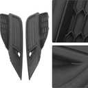 Driver and Passenger Side Pair Black Fog Light Covers Replacement for Honda CR-V 2015-2016 71109T1WA10 71104T1WA10