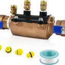 1-350 1 Inch Double Check Backflow Preventer, Backpressure & Backsiphonage Protection, for Irrigation Sprinkler Agricultural and Pipeline Systems