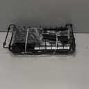 Nacial 2-in-1 Small Dish Drying Rack Fits 14''–21.8'' Sink, Dish Drainers for Kitchen Counter Extend Kitchen Sink Drain Basket with Utensil Holder & Auto-Drain Tray, Stainless Steel Plate Rack, Black