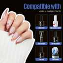 4 x MEFA Nail Tips, Medium Almond 15 Sizes, 600 Pcs Pre-shaped Half Matte Full Cover Acrylic Nail Tips Press on Nails for Nail Extension Home DIY Salon Manicure