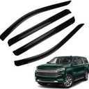 Rain Guards Compatible with 2021-2024 Chevy Suburban GMC Yukon XL Cadillac Escalade ESV, Set of 4 Tape-On Side Window Visor Wind Deflector Vent Visors Car Accessories 4pcs