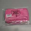 Kinlop American Mahjong Bag Empty Clear Mahjong Tiles Bag, Letter Embroidery Mahjongs Case for Standard Size American Mahjongs Set, Case Only(Pink,Mahj)