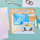 Paper Junkie Scrapbook Paper - 96 Double-Sided Sheets, 8.5 x 11 In - Pastel Watercolor Printer Paper - Cardstock for Crafts, Letter Writing & Stationery