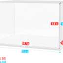 Choowin Acrylic Display Case for Lego Home Alone House 21330 for Lego A Frame Cabin 21338 Avatar Tree of Souls 75574 Thickened Clear Display Cases for Collectibles Assemble Dustproof Box(White Base)