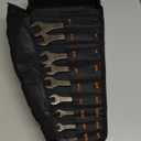 ELEAD 9-Piece Super-Thin Open End Wrench Set, SAE 1/4"-1-1/16", CR-V Nickel Plated, 3 mm Thickness Ultra-Slim Wrench Set for Tight Spaces, Durable Roll-Up Pouch for Mechanics