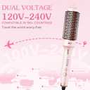 ABNER Thermal Ionic Brush, 1.5 inch Heated Round Brush for Blowout Look, Volumize, Style, Makes Hair Shinier & Smoother, Dual Voltage for Travel, Negative Ion Technology, Ceramic, Temperature Settings