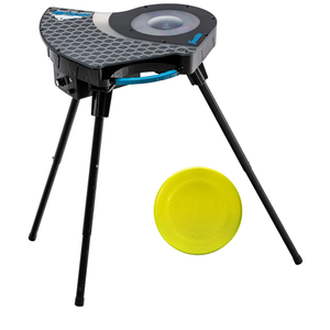 Franklin Pet Supply Co. Automatic Disc Launcher for Dogs - Ready Set Fetch Automatic Disc Tosser Dog Toy for Fetch - Portable Thrower Toy - Battery Powered