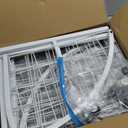 VGMiu Grid Wall Panel 1PCS Display Stand 2.6' x 5.8' FT White Grid Wall Panels Movable Retail Display Racks Floorstanding Gridwall Heavy Duty with Wheel for Art Craft Photo Displays Fair Trade Show