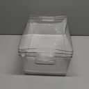 Ytteve Clear Plastic Storage Bins, Pantry Organizers and Storage Containers Fridge Organizer Bins for Organizing Home Kitchen Under Sink Bathroom Refrigerator Freezer Laundry Room (Clear, 3 L)