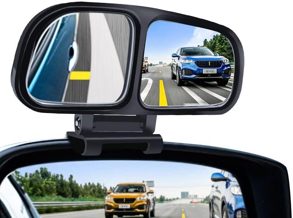 Biqing Blind Spot Mirror Black Adjustable Car Auxiliary Blind Spot Mirror for Car Universal Right 1 pack (style4)