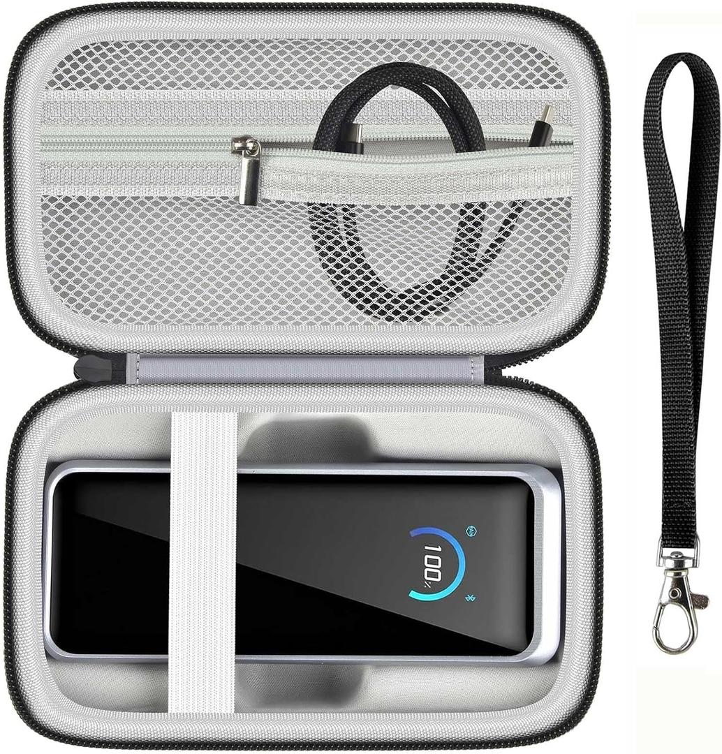 Power Bank Case Compatible with Anker Prime 26,250 Power Banks, Customized Storage Organizer for 26K,300W Power Bank and 100W Charging Base, Cable for Business Travel & Outdoor Use (Box Only)