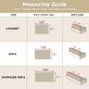 MEETSKY Couch Cover for Dogs Sofa Covers Washable, Simple Modern Geometric Jacquard Sofa Slipcover for 3 Cushion Couch Covers for Dogs, Use Thick Soft Fabric Couch Protector, 91" x 118", Khaki