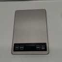 Fuzion Food Scale, 1g/0.1oz Digital Kitchen Scale - 22lb, 7 Units, Tare & PCS, Rechargeable Power, Tempered Glass & Stainless Steel - Food Weight Scale Grams and Ounces for Cooking, Baking (Piece Counting, Silver LCD)