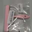 5" Silicone Shower Squeegee for Glass Doors & Car Windows - Small & Mini Size Streak-Free Cleaner, Bathroom, Mirror, Tile Scraper - Compact Pink with Hanging Hole, Kitchen Safe Water Blade (1 Pack Pink)