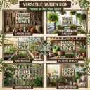Bestylez Garden Gifts I Really Need All These Plants Vintage Gardening Signs for Home Garden Greenhouse Living Room Bedroom Yard Outdoor Decor 8X12 Inch (3362)