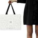 2 x ESNA HOME Premium Bags With Fabric Ribbon Handles - Designer Shopping Bags For Wedding Gifts - Size 14.5 * 11 inch