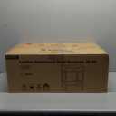 Counter Height Bar Stools Set of 2, 24 Inch Barstools for Kitchen Island Counter, Bonded Leather Kitchen Stools with Thick Saddle Seats & Heavy Duty Metal Base, Easy Assembly, All Black