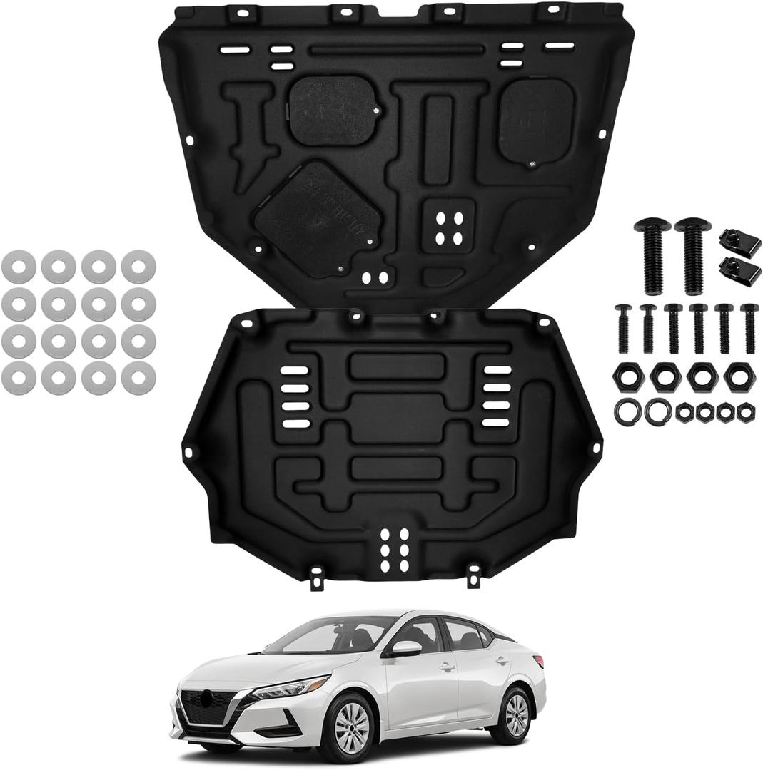 Engine Splash Shield Case Guard Compatible with Nissan Sentra 2020 2021 2022 2023 2024 Engine Cover Mud Flaps