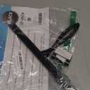 All-Purpose Stainless Steel Shower Squeegee for Shower Doors with 2 Adhesive Hooks, Bathroom Cleaner Tool Household Window Mirror Squeegee for Home Cleaning, Glass Door, Tile Wall, Car, 12 Inch Black