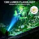 Flashlight Rechargeable USB-C, Flashlights High Lumens3 Light Modes, Digital Battery Display Tactical Flashlight, P65 Waterproof LED Flash Light for Camping, Hiking, Emergencies (H06)