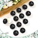 MTLEE 50 Pcs Black Floral Wedding Thank You Candles Gifts for Guests, Bridal Shower Baby Shower Favors, 1 oz Mini Lavender Scented Soy Wax Candles Tin Bulk for Birthday Aromatherapy Party Favors