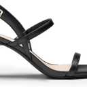 DREAM PAIRS Womens Slingback Heels Square Open Toe Strappy Sandals Ankle Strap High Heeled Dressy Shoes, Size 7